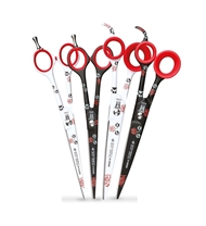 Rose Line 88080 Lige Groomingsaks – Pote & Rose Tryk – Professionel Bredbladet Hundesaks